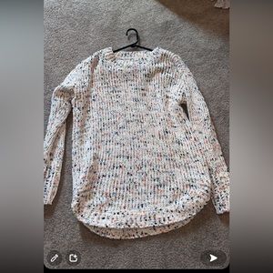 Never worn, oversized, and long